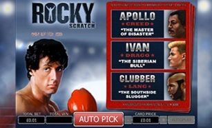 Rocky Scratch Card